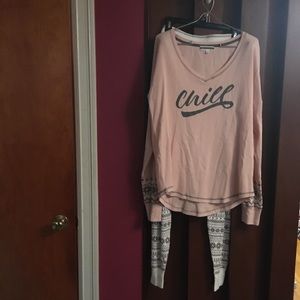 P.J. Salvage Pajamas Nwt Chill 2 Piece Large